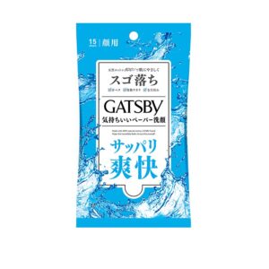 GATSBY 清爽潔面紙巾-清爽 15'S