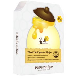 PAPA RECIPE 春雨蜂蜜美白面膜(白) 10'S(每盒)
