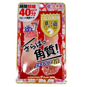ASHIURA RAN RUN 馬油去角質足膜 30MLx2'S