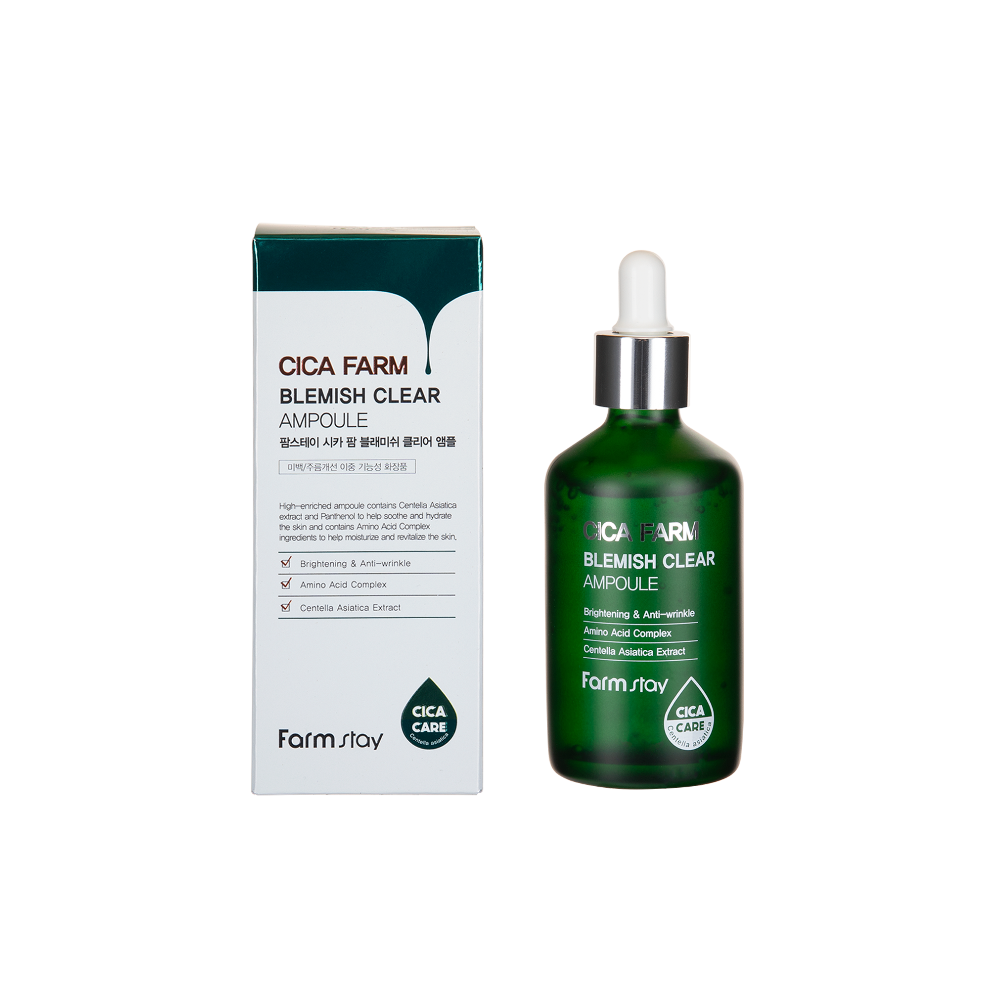 FARMSTAY 積雪草暗瘡修護安瓶精華 100ML