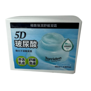 TORRIDEN 桃瑞丹5D微分子玻尿酸保濕舒緩凝霜 100ML