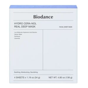 BIODANCE 膠原蛋白透明質酸深層補水面膜 34Gx4 (藍)