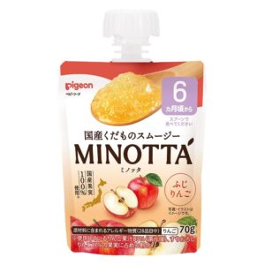 PIGEON 貝親MINOTTA水果果蓉(6個月以上) - 富士蘋果 70G