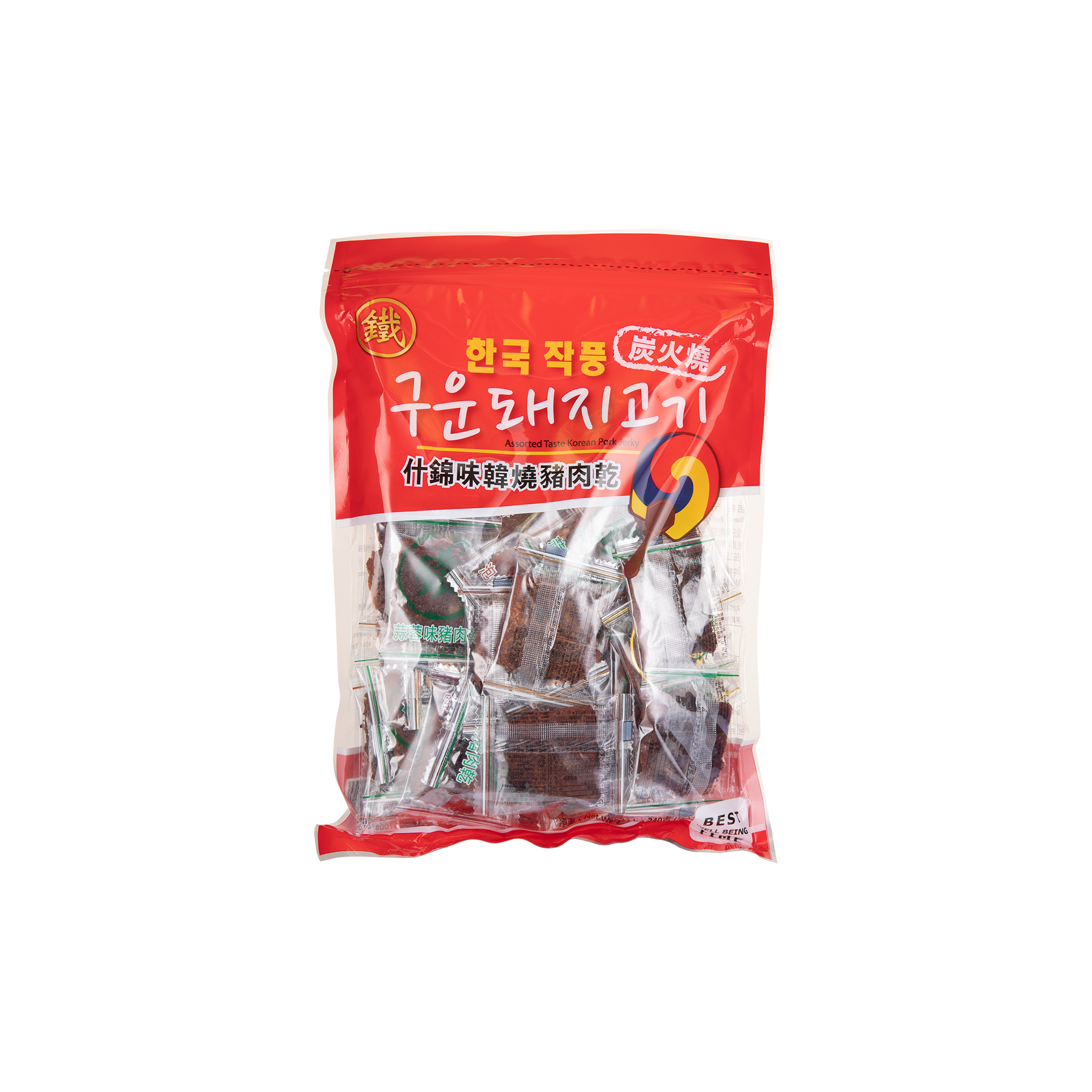 鐵尺韓燒豬肉乾(什錦味) 240G