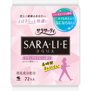 KOBAYASHI 小林製藥 SARA.LI.E柔軟乾爽衛生護墊 - 天然亞麻香 72'S