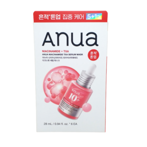 ANUA 煙醯胺 10% + TXA 4% 精華面膜 28MLx6'S