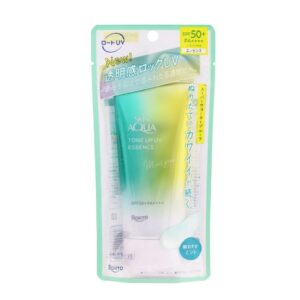 ROHTO 樂敦SKIN AQUA美肌亮膚防曬隔離霜SPF50-薄荷淺綠 70G